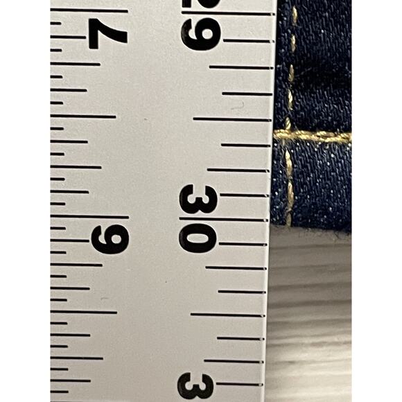 INC Denim Jeans Womens 2 Dark Blue Mid Rise Skinny Stretch Classic Style Pants - Picture 8 of 16